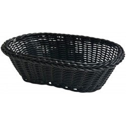 Καλάθι ψωμιού Rattan μαύρο 24x16x6,5cm 7351113 ΚΩΔ.13742