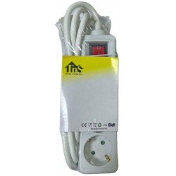 Πολύμπριζο 3 θέσεων πλαστικό λευκό με διακόπτη ασφαλείας 1,5 μέτρo καλώδιο ισχύς έως 3680w max 35-950-1044 Πολύμπριζο 3 θέσεων πλαστικό λευκό με διακόπτη ασφαλείας 1,5 μέτρo καλώδιο ισχύς έως 3680w max 35-950-1044