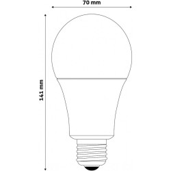 Λάμπα Led φως κίτρινο θερμό Ε27 3000Κ 18W 7x14,1cm ABBG27WW-18W ΚΩΔ.13364 Λάμπα Led φως κίτρινο θερμό Ε27 3000Κ 18W 7x14,1cm ABBG27WW-18W ΚΩΔ.13364