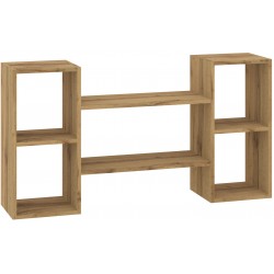Ράφι τοίχου ξύλινο Bookshelf 14 δρυς 113x25x60cm ΚΩΔ.11442
