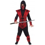 Ninja στολή παιδική μαύρο ηλικία 11-12 ετών 5151-4 ΚΩΔ.11183