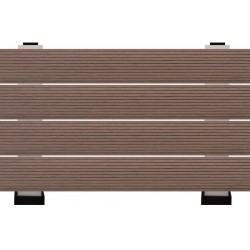 WPC σανίδα περίφραξης γραμμωτή 2x12x360cm Shallow coffee καφέ ΚΩΔ.14535