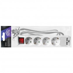 Πολύπριζο λευκό 4θέσεων + 2usb + 1type C με Κουμπί 1,5m 3x1.5mm2 ΚΩΔ.12-2078 Πολύπριζο λευκό 4θέσεων + 2usb + 1type C με Κουμπί 1,5m 3x1.5mm2 ΚΩΔ.12-2078