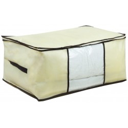 Θήκη φύλαξης με φερμουάρ non woven μπεζ 60x45x30cm 32-950-1548