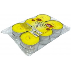 Κεριά ρεσώ Citronella σετ 12 τεμαχίων κίτρινο 10 ωρών 456g 37-440 ΚΩΔ.14927