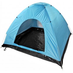 Σκηνή pop up 4 Ατόμων 2 Πόρτες 2x2x1,30m γαλάζιο 42-680