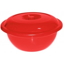 Λεκάνη πλαστική με καπάκι 8 λίτρα 39x20cm κόκκινο 8019 ΚΩΔ.13930