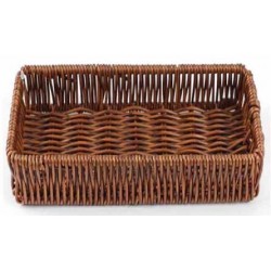 Καλάθι πλαστικοποιημένο rattan καφέ 18x13x6,2cm 7358000 ΚΩΔ.14409