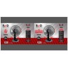 Ανεμιστήρας BZR επιτραπέζιος 38watt με 3 πτερύγια πλαστικά και ασφάλεια υπερθέρμανσης 40x55cm μαύρο MB13727