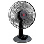 Ανεμιστήρας BZR επιτραπέζιος 38watt με 3 πτερύγια πλαστικά και ασφάλεια υπερθέρμανσης 40x55cm μαύρο MB13727
