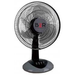 Ανεμιστήρας BZR επιτραπέζιος 38watt με 3 πτερύγια πλαστικά και ασφάλεια υπερθέρμανσης 40x55cm μαύρο MB13727