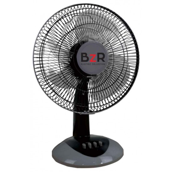 Ανεμιστήρας BZR επιτραπέζιος 38watt με 3 πτερύγια πλαστικά και ασφάλεια υπερθέρμανσης 40x55cm μαύρο MB13727