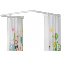 Βραχίονας μπάνιου γωνιακός αλουμίνιο σε λευκό χρώμα 90x90x90cm 27007 ΚΩΔ.15382 Βραχίονας μπάνιου γωνιακός αλουμίνιο σε λευκό χρώμα 90x90x90cm 27007 ΚΩΔ.15382