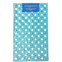 Βεντούζα μπάνιου πλαστική Drops γαλάζιο 39x70cm 31897 ΚΩΔ.15380