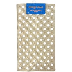 Βεντούζα μπάνιου πλαστική Drops μπεζ 39x70cm 31897 ΚΩΔ.15379
