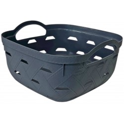 Καλάθι τακτοποίησης πλαστικό γκρι 25x25x12cm 32-850-0017