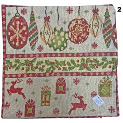 Θήκη για μαξιλάρι καναπέ υφασμάτινη Christmas decoration πολύχρωμο 45x45cm ΚΩΔ.15618