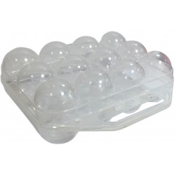 Αυγοθήκη πλαστική 12 θέσεων διάφανο 19x19x7,5cm 79.1019040 ΚΩΔ.15840