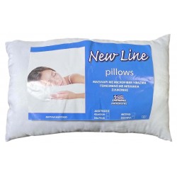 Μαξιλάρι ύπνου λευκό microfiber γεμισμένο με μπιλάκια σιλικόνης 50x70cm ΚΩΔ.14117