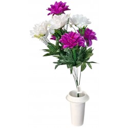 Γλαστράκι με λουλούδι ντάλια μωβ 58cm 43001-10 ΚΩΔ.14211