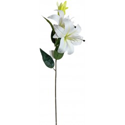 Κλαδί Λίλιουμ πλαστικό λευκό 80cm 25124 ΚΩΔ.14305