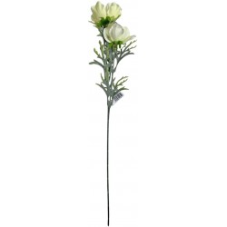 Κλαδί λουλούδι ανεμώνη πλαστικό λευκό 55cm 12234-2 ΚΩΔ.14282
