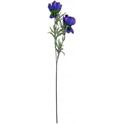 Κλαδί λουλούδι ανεμώνη πλαστικό μωβ 55cm 12234-2 ΚΩΔ.14283