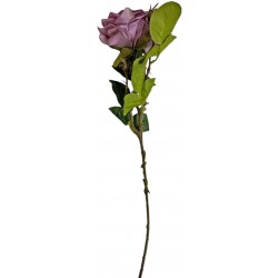 Κλαδί λουλούδι τριαντάφυλλο πλαστικό μωβ 54cm 38040 ΚΩΔ.14278