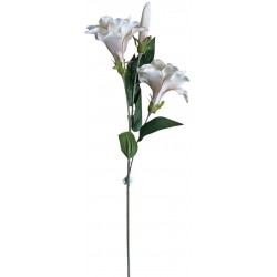 Κλαδί Λυσίανθος λευκό πλαστικό 88cm 37015 ΚΩΔ.14332