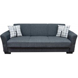 Καναπές κρεβάτι Flamingo υφασμάτινος με αποθηκευτικό χώρο γκρι 216x85x80cm MB14527 Καναπές κρεβάτι Flamingo υφασμάτινος με αποθηκευτικό χώρο γκρι 216x85x80cm MB14527