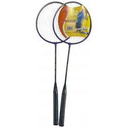 Σετ ρακέτες μεταλλικές 2 τεμαχίων Badminton μπλε 20x64cm 13317 ΚΩΔ.14834