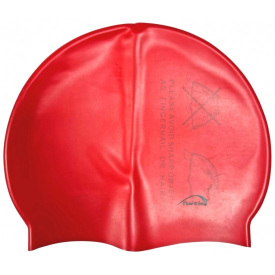 Σκουφάκι πισίνας σιλικόνης one size κόκκινο 274-1955 ΚΩΔ.14937
