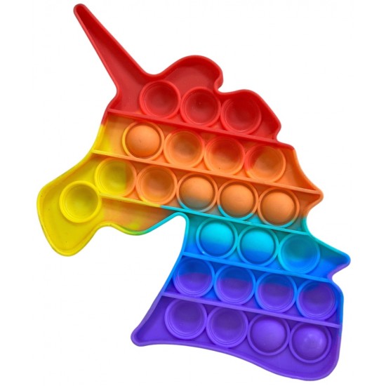 Pop It Fidget αλογάκι Πολύχρωμο σιλικόνης 13x20cm ΚΩΔ.14965