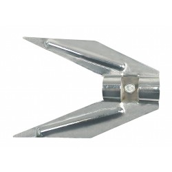 Πιρούνα αρνιού γαλβάνιζε ασημί μ15,2xπ11cm l166145 ΚΩΔ.14357