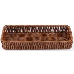 Καλάθι πλαστικοποιημένο rattan καφέ 27x12x4cm 7358007 ΚΩΔ.14407