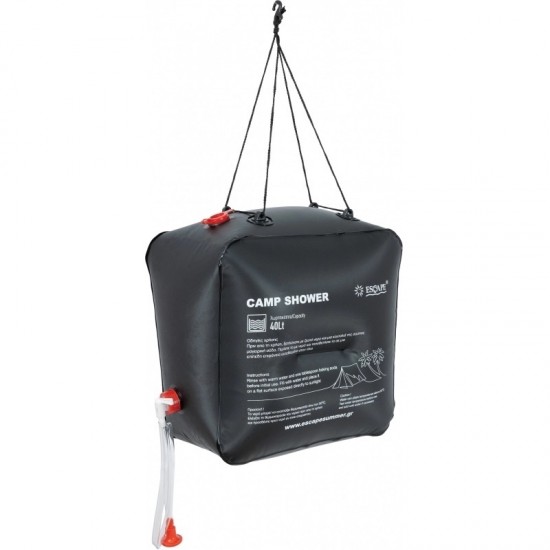 Ντουζιέρα για Camping Escape Camp Shower 40L μαύρο 12406 ΚΩΔ.14802