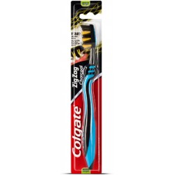 Colgate Οδοντόβουρτσα ZigZag Charcoal Medium πολύχρωμο ΚΩΔ.15593 Colgate Οδοντόβουρτσα ZigZag Charcoal Medium πολύχρωμο ΚΩΔ.15593
