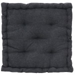 Μαξιλάρι Cotton βαμβακερό γκρι σκούρο 40x40x8cm Ε-2218 ΚΩΔ.15434