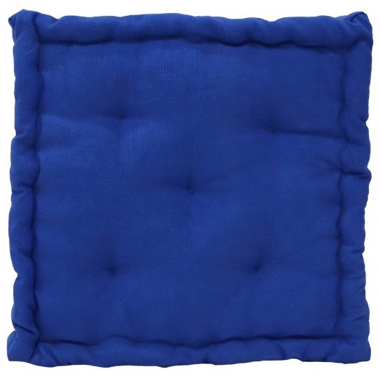 Μαξιλάρι Cotton βαμβακερό μπλε 40x40x8cm Ε-2218 ΚΩΔ.15436 Μαξιλάρι Cotton βαμβακερό μπλε 40x40x8cm Ε-2218 ΚΩΔ.15436