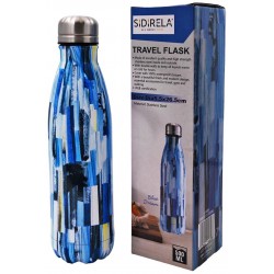 Θερμός Travel flask ανοξείδωτος 500ml πολύχρωμο 5,5x26,5cm Ε-4609 ΚΩΔ.15420