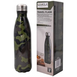 Θερμός Travel flask ανοξείδωτος 500ml πολύχρωμο 5,5x26,5cm Ε-4609 ΚΩΔ.15421