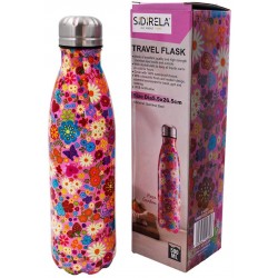 Θερμός Travel flask ανοξείδωτος 500ml πολύχρωμο 5,5x26,5cm Ε-4609 ΚΩΔ.15419