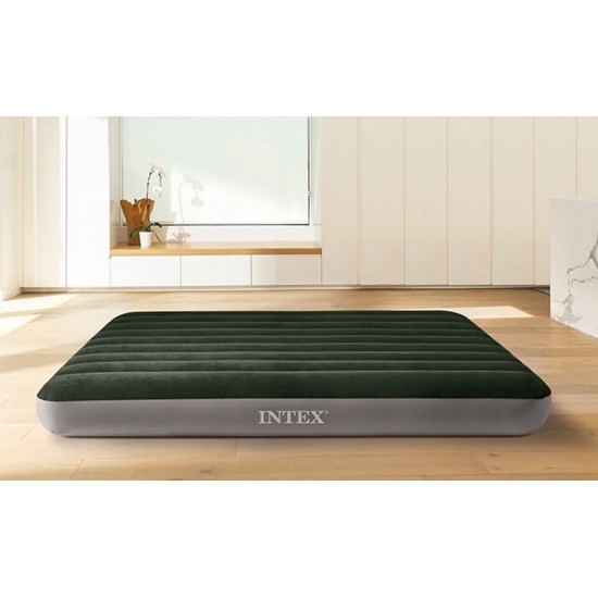 Στρώμα Φουσκωτό πράσινο 137x191x25cm Intex Prestige Downy Full 64108 ΚΩΔ.15028