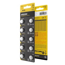 Μπαταριές Technik Platinum alkaline AG13 / LR44 ασημί σετ 10 τεμαχίων 11,4mm x 5,4mm 01.005.0146 ΚΩΔ.15586 Μπαταριές Technik Platinum alkaline AG13 / LR44 ασημί σετ 10 τεμαχίων 11,4mm x 5,4mm 01.005.0146 ΚΩΔ.15586