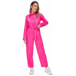 Στολή ενηλίκων ολόσωμη φόρμα Girl Power ροζ 5133 ΚΩΔ.13896