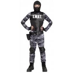 Στολή παιδική Swat Commado γκρι ηλικία 9-10 ετών 5153-3 ΚΩΔ.13870