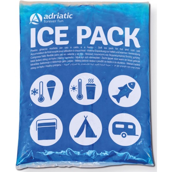 Παγοκύστη ADRIATIC ice pack σακούλα 600ml μπλε 22,6x17,7x1cm 13307 ΚΩΔ.17044