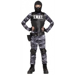 Στολή παιδική Swat Commado γκρι ηλικία 5-6 ετών 5153-1 ΚΩΔ.16079