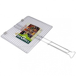 Σχάρα ψησίματος μεταλλική ασημί 46x38-73cm 31-950-0097