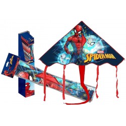 Αετός τριγωνικός polyester Spiderman 99x70cm μπλε 3-2498